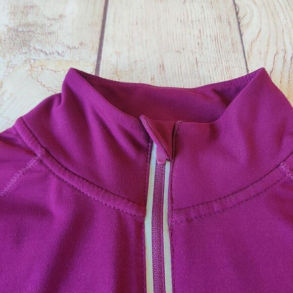 Hind fitted half zip mock neck athletic top sz S - Picture 6 of 8